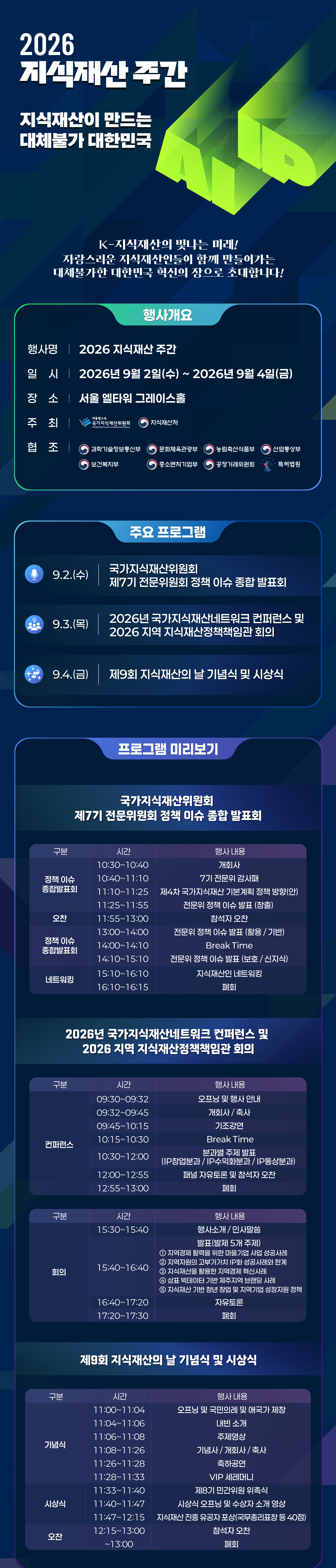 2026 지식재산 주간 프로그램